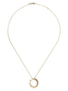 ROBERTO COIN 18KT YELLOW GOLD SAPPHIRE POIS MOIS PENDANT NECKLACE
