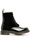 Dr. Martens' 1460 Leather Combat Boots In Black