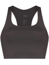 Girlfriend Collective + Net Sustain Paloma Recycled Stretch Sports Bra In Grey