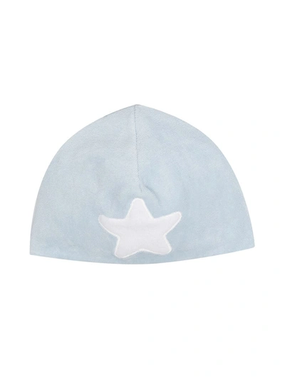 La Stupenderia Babies' 星星贴花套头帽 In Blue