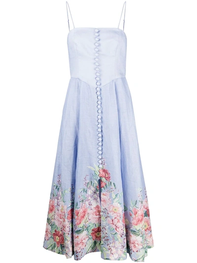 knee length dresses for ladies Zimmermann Beltitude Floral Long Dress main image 0
