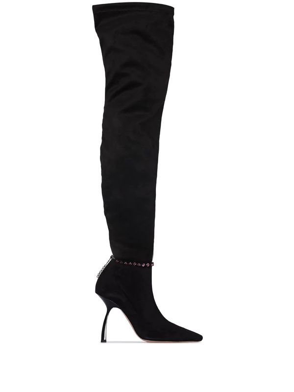 Pīferi Merlin 100mm ankle boots - Black