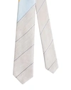 DUNHILL DUNHILL MAN TIES & BOW TIES LIGHT GREY SIZE - MULBERRY SILK, LINEN