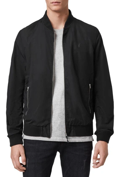 Allsaints Bassett Bomber Jacket In Black