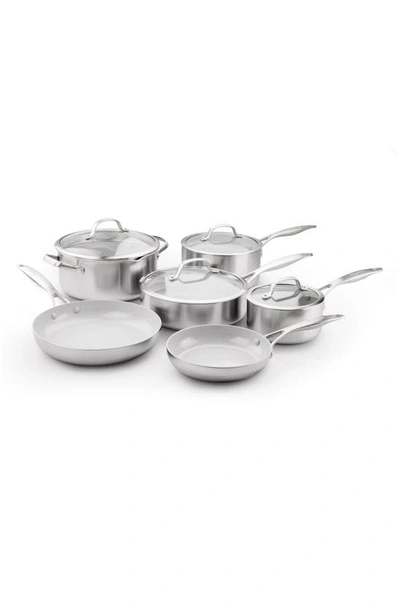 Greenpan Venice Pro 10-piece Multilayer Stainless Steel Ceramic Nonstick Cookware Set