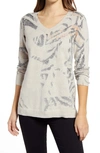 NIC + ZOE FOOTHILL V-NECK COTTON SWEATER,F201115N