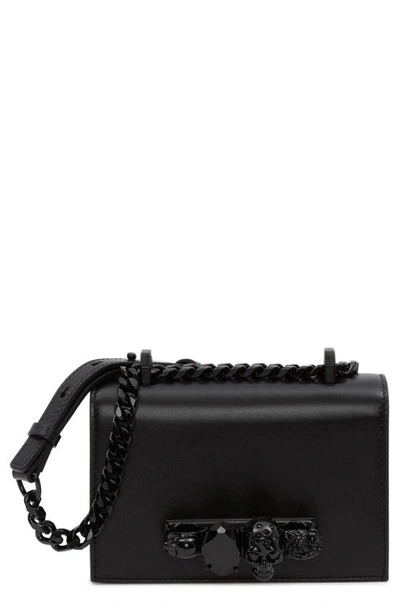 ALEXANDER MCQUEEN ALEXANDER MCQUEEN MINI JEWELLED LEATHER CROSSBODY BAG,653134CMO0V
