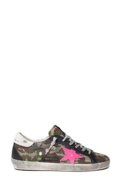 Golden Goose Superstar Camouflage Low-top Sneakers In Green