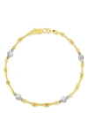 Roberto Coin 18k Yellow Gold And Diamond Station Bracelet In Yellow Gold