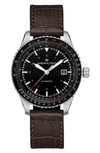 HAMILTON AVIATION CONVERTER AUTOMATIC LEATHER STRAP WATCH, 42MM,H76615530