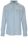 BRUNELLO CUCINELLI BRUNELLO CUCINELLI DENIM BUTTON UP SHIRT