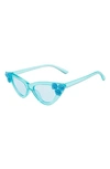 Rad + Refined Rad + Refned Flower Cat Eye Sunglasses In Blue