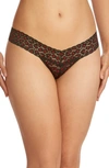 Hanky Panky Women's Cross Dye Leopard-print Original Thong In Black/red