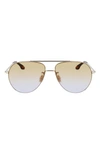 VICTORIA BECKHAM 61MM GRADIENT AVIATOR SUNGLASSES,VB213SL