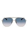 VICTORIA BECKHAM 61MM GRADIENT AVIATOR SUNGLASSES,VB213SL