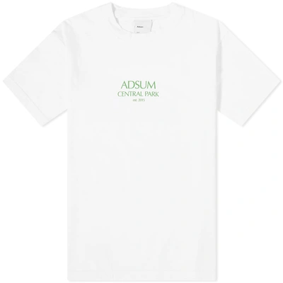 Adsum Central Park Tee In White