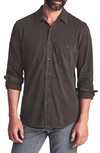 Faherty Knit Seasons Button-up Shirt In Washed Black