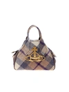 VIVIENNE WESTWOOD HARRIS MEDIUM YASMINE BAG IN PURPLE