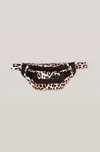 GANNI RECYCLED TECH BUMBAG LEOPARD ONE SIZE,5714667114332
