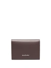 Acne Studios Bifold Card Holder Dark Brown In Brown