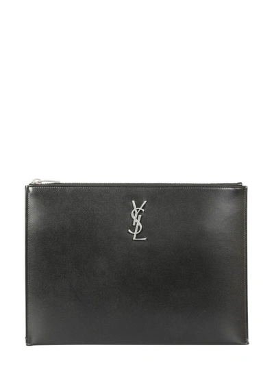 Saint Laurent Black Leather Case
