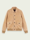 SCOTCH & SODA PURE SUEDE BOMBER JACKET,8719029223131