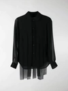 COMME DES GARÇONS COMME DES GARÇONS SHEER-PANELLED SHIRT,16063894