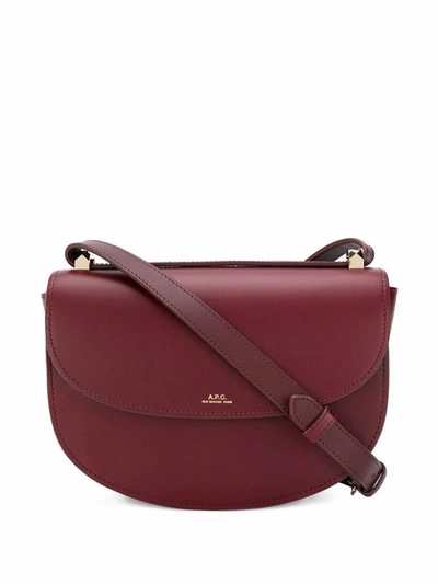 A.p.c. Geneve Crossbody Bag In Red