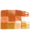 ACNE STUDIOS CHECK PRINT SCARF