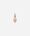 MONICA VINADER ROSE GOLD PLATED VERMEIL SILVER FIJI BUD PINK OPAL PENDANT CHARM,000701837