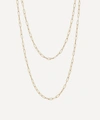 ANNOUSHKA 14CT GOLD MINI LONG CABLE CHAIN NECKLACE,000716609