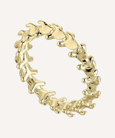 Shaun Leane Gold Plated Vermeil Silver Serpent's Trace Band Ring