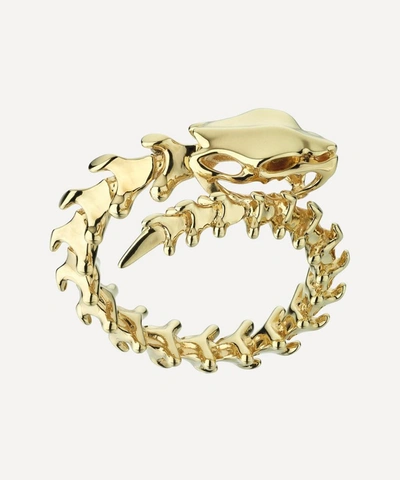 Shaun Leane Gold Plated Vermeil Silver Serpent's Trace Wrap Ring