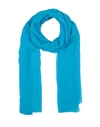 Alberta Ferretti Long Silk Scarf In Azure