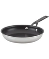 KITCHENAID 5-PLY CLAD STAINLESS STEEL NONSTICK INDUCTION FRYING PAN, 8.25", POLISHED STAINLESS STEEL