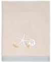 AVANTI SEAGLASS EMBROIDERED SEASHELL COTTON BATH TOWEL, 27" X 50"