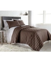 Southshore Fine Linens Lightweight Farmhouse 3-piece Quilt Set Bedding In Brown