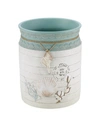 Avanti Farmhouse Shell Textured Resin Wastebasket In Multi