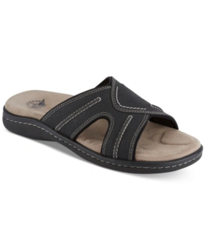 Dockers Sunland Mens Comfort Insole Slide Sandals In Black