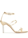 SOPHIA WEBSTER CRYSTAL HEEL SANDALS