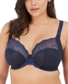 Elomi Full Figure Charley Stretch Lace Bra El4382, Online Only In Navy