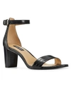 NINE WEST WOMEN'S PRUCE ANKLE STRAP BLOCK HEEL SANDALS WOMEN'S SHOES