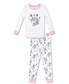 FREE 2 DREAM GIRLS TODDLER, LITTLE AND BIG UNICORN PRINT 2 PIECE COTTON PAJAMA SET WITH GROW WITH ME CUFFS
