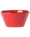 Vietri Lastra Stoneware Stacking Cereal Bowl In Red