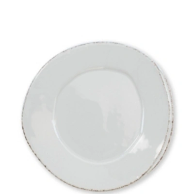 Vietri Lastra Collection Salad Plate In Light Grey