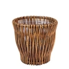 Household Essentials Small Reed Willow Waste Basket In Brown
