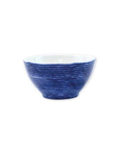 Vietri Santorini Stripe Cereal Bowl In Blue