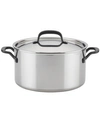 KITCHENAID 5-PLY CLAD STAINLESS STEEL 8 QUART STOCKPOT WITH LID