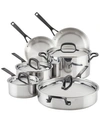 Kitchenaid Polished Stainless Steel 10-pc. Cookware Set In Polished Stainless Steel