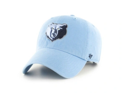 47 Brand Memphis Grizzlies Clean Up Cap In Lightblue